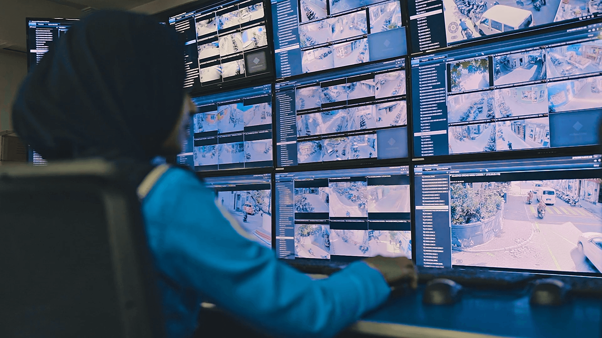 Maldives Police officers on duty