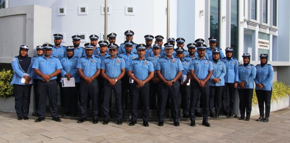ހުޅުމާލޭ ފުލުހުންނަށް ކުރިއަށްގެންދިޔަ ބްލޫސް ރީ ޓްރެއިނިންގ ޕްރޮގްރާމު ނިންމާލައިފި