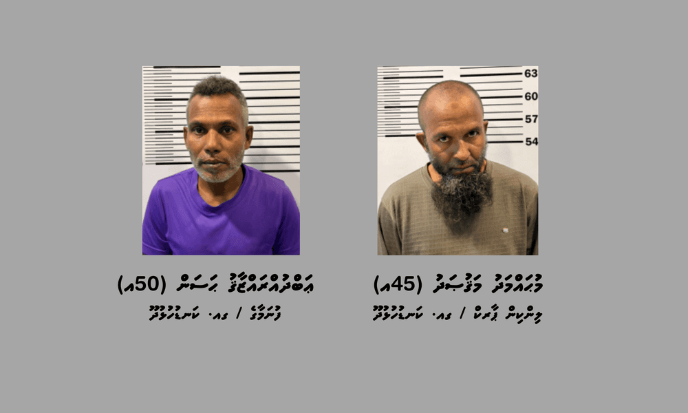 މަސްތުވާތަކެތީގެ ވިޔަފާރިކުރާކަމުގެ ތުހުމަތުގައި ކަނޑުހުޅުދޫއިން ދެ މީހުން ހައްޔަރުކޮށްފި