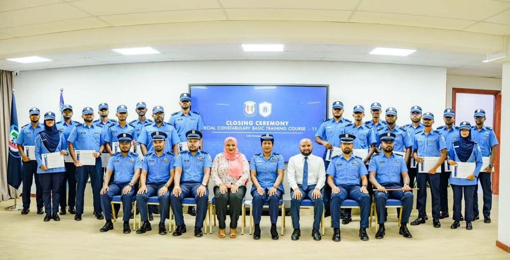 ސްޕެޝަލް ކޮންސްޓަބުލަރީ އަސާސީ ތަމްރީނު ކޯސް 11 ނިންމުމުގެ ރަސްމިއްޔާތު ބާއްވައިފި